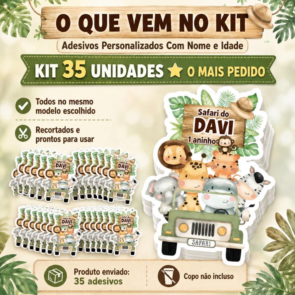 Adesivo para festa
