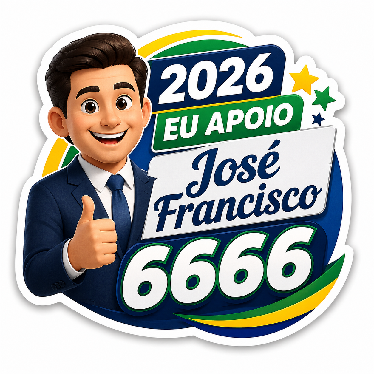 Adesivos para Eleição