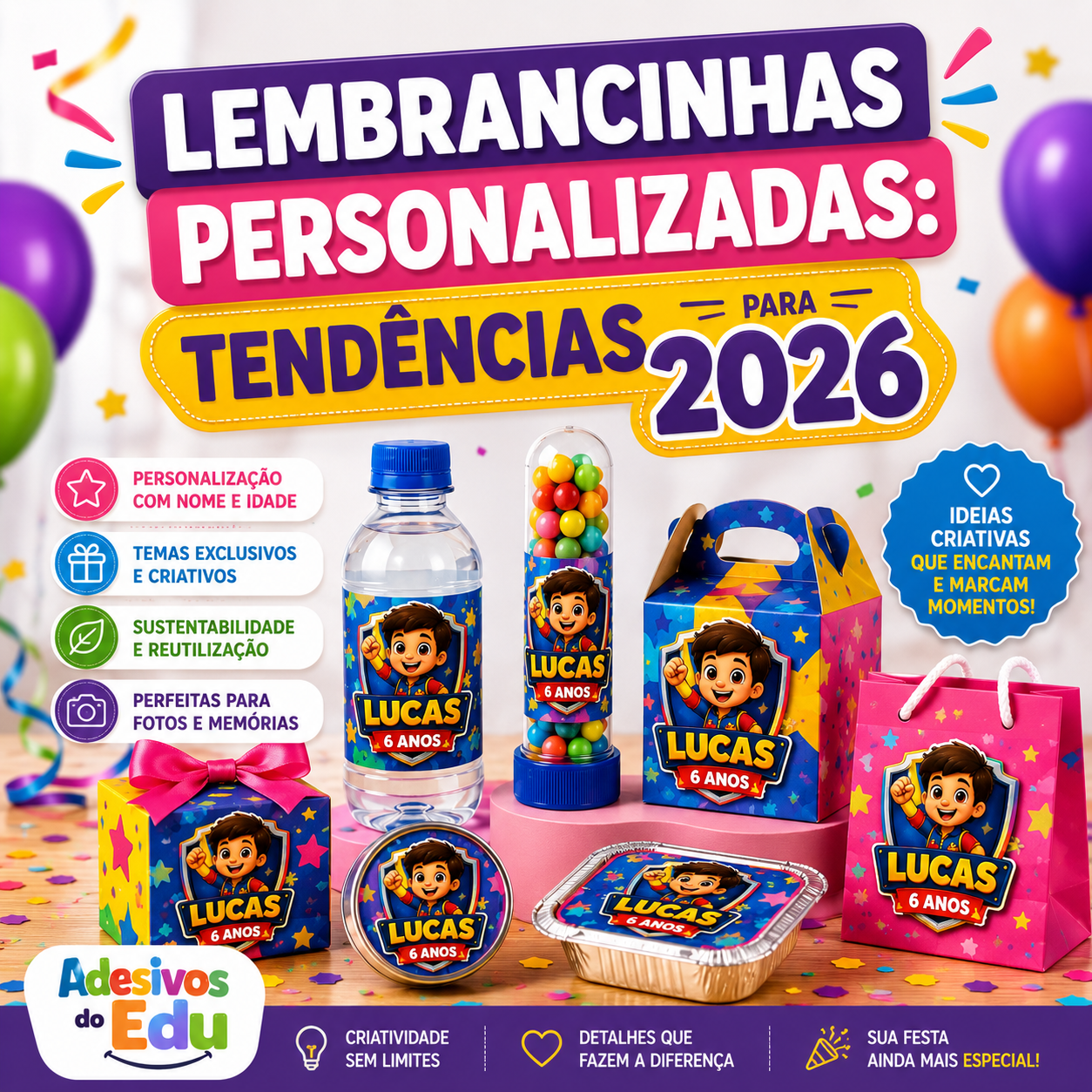 Lembrancinhas Personalizadas: Tendências para 2026
