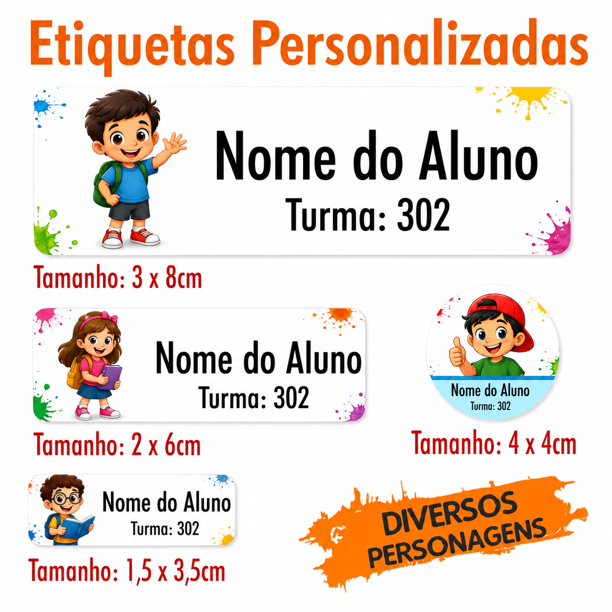 Etiquetas para Escola