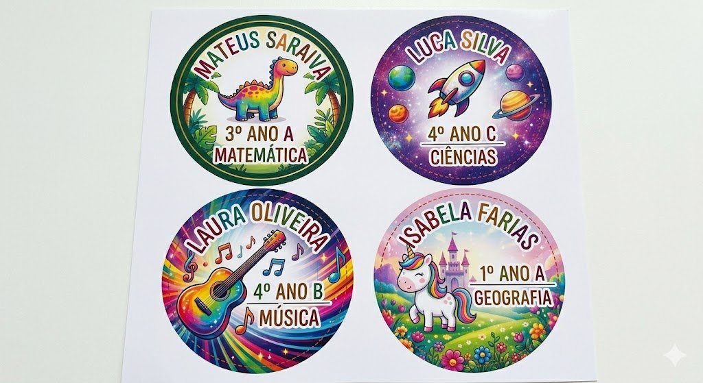 Etiqueta escolar